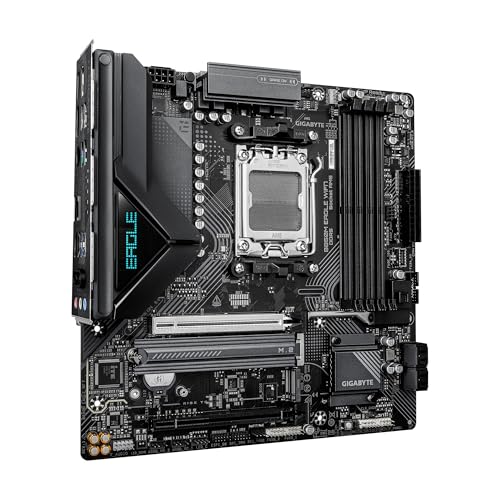 Image of GIGABYTE B850M Eagle WIFI7 AMD AM5 mATX Motherboard, Support Ryzen 9000 /8000 /7000 Series, DDR5, 8+2+2 Power Phase, 2X M.2, PCIe 5.0, USB-C, WiFi 7, 2.5GbE, EZ-Latch, 5-Year Warranty