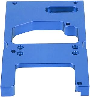 Soporte de Montaje de Base de Fijación de Motor de Dirección de Metal de Coche RC con 5 Opciones de Color para WPL Series C14 C24 C34 MN90 MN91 (Blue)