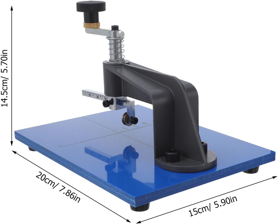 WRITWAA Manual Circular Glass Cutter Tool Kit - Adjustable Lens Circular Cutting Device with Precision Cutting Disc for Stained Ordinary Glass