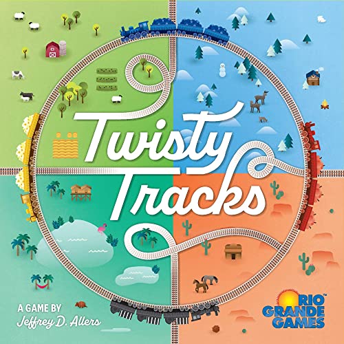 Twisty Tracks - Train Navigation & Building Family Game, Rio Grande Games, Strategy Board Game, For Ages 10 And Up, 1-4 Players, 30 Minute Playing Time #TOP16