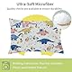 Kopfkissen Kleinkind mit Kissenbezug - weich Bio Baumwolle Kissen Kinder zum Schlafen - Atmungsaktiv Bedding Kleinkind Kopfkissen - Baby Kinderkopfkissen für Kleinkinder - 33x46 cm Kinderkissen