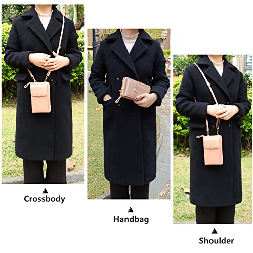 Image of PORT&LOTUS Crossbody Bags for Women Cell Phone Purse Wallet Ladies Small Women's Handbags PU Leather Shoulder Card Holder