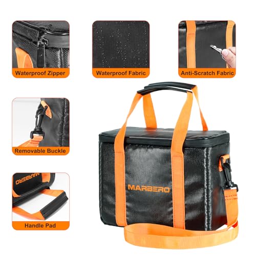 MARBERO 200W Portable Power Station with Waterproof Carrying Case, 148Wh Power Bank with AC DC USB Outlets for Outdoor Fishing Hiking Emergency - Image 6