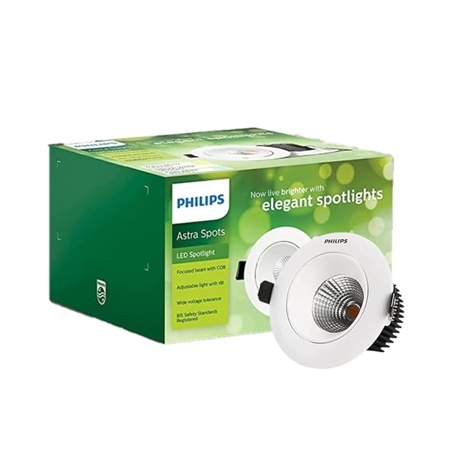Philips 3W Astra Spot Tilt Cool White Recessed Ceiling Lamp (Pack of 1) at Rs. 246