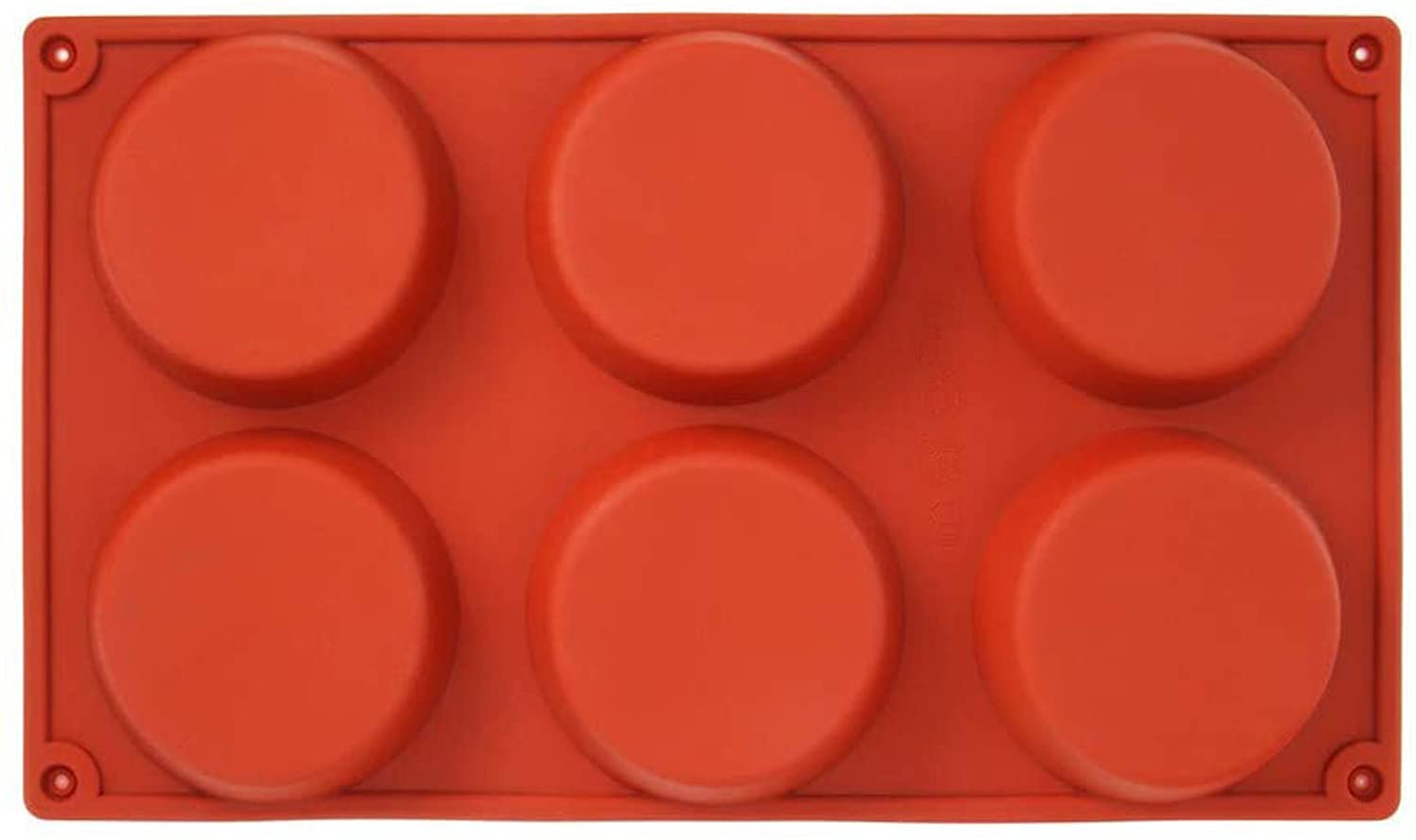 Epoxy Resin Molds, Molds For Resin Casting 6-Cavity Large Cake Molds Silicone Round Disc Resin Coaster Mold Non-Stick Baking Molds, Mousse Cake Pan, French Dessert, Candy, Soap