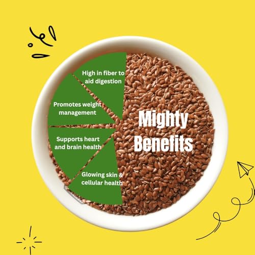 Image of Cultivate Crest Organic Flax Seeds 500g | 100% Natural & Raw High Protein Ground Flaxseeds | Rich in Omega 3, Asli Seeds | High Fiber Superfood for Daily Nutrition | Vegan, Keto Friendly