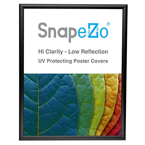 Snapezo Poster Frame 20X26 Inches, Black 1 Inch Aluminum Profile, Front-Loading Snap Frame, Wall Mounting, Sleek Series #TOP1