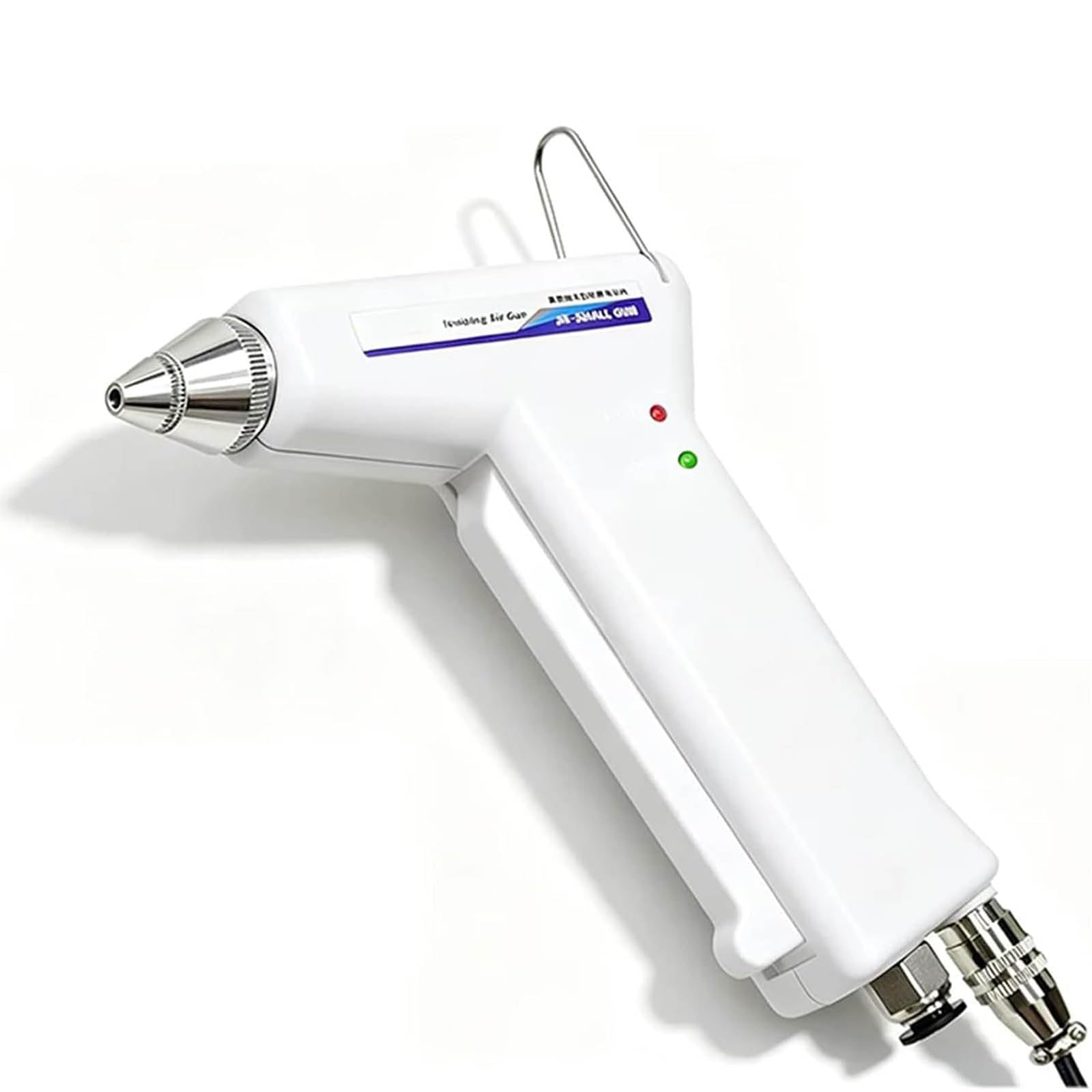 Pistola De Aire Ionizante Portátil, Eliminador Antiestático Industrial, con Boquilla Extraíble, Luz Indicadora Led De Funcionamiento, Presión De Aire De Trabajo De 0,4–0,8 Mpa, para