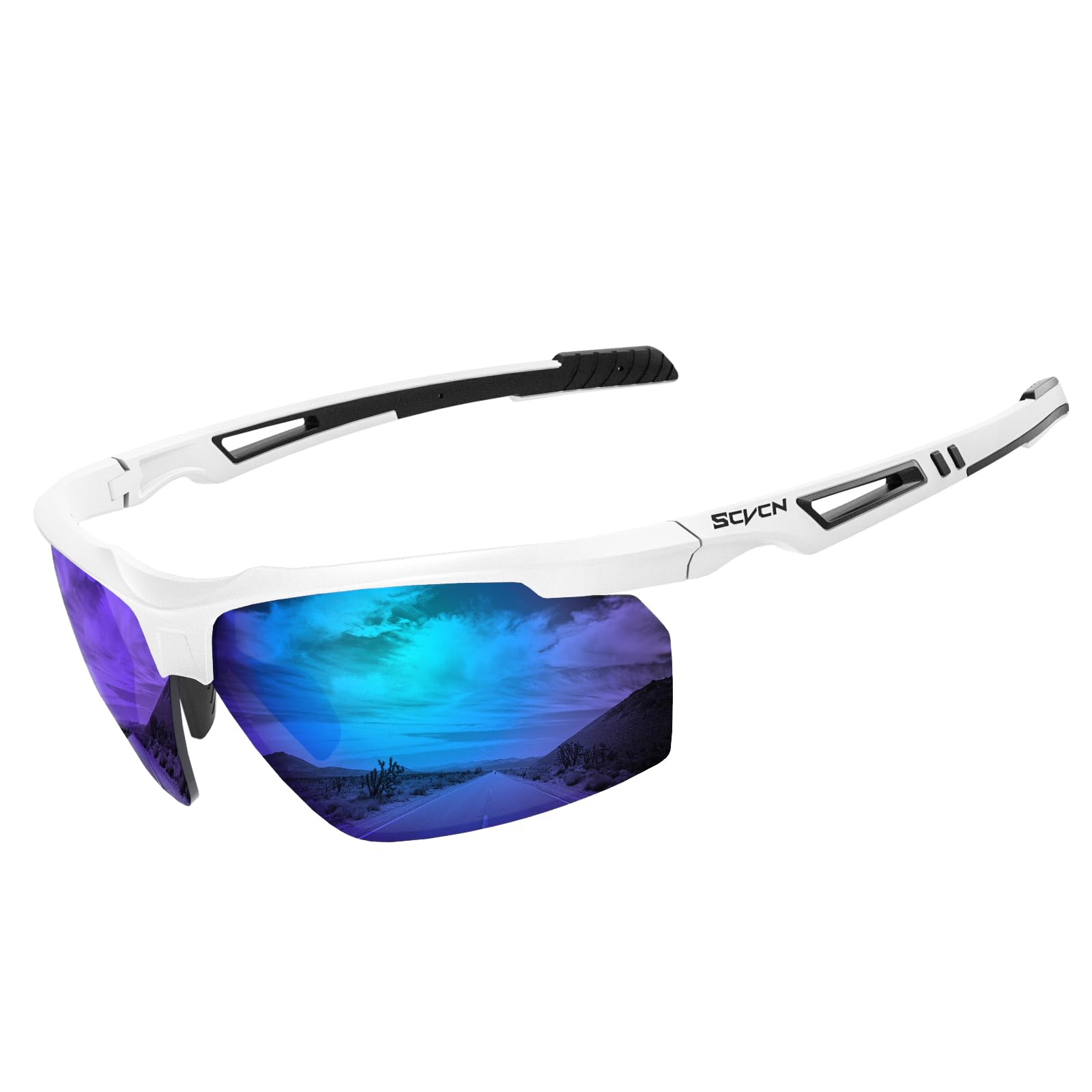 SCVCN Gafas de Ciclismo Polarizadas, Gafas Deportivas de Sol para Hombres y Mujeres, Gafas de Bicicleta MTB UV400 para Montar en Bicicleta
