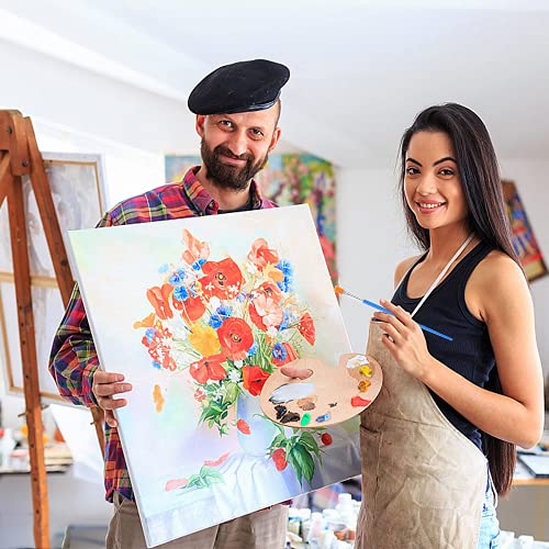 Miniatura 5 de Juego De 60 Pinceles Redondos Y Planos, Juego De Pinceles De Acrílico Y Pintura Al Óleo, Principiantes, Artistas Y Amantes De La Pintura 30 Rondas 30 Planos