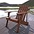 JONATHAN Y PAT1001C Irving Outdoor Patio Modern Acacia Wood Adirondack Chair for Garden, Lawn, Backyard, Pool, Deck, Beach, Firepit, Dark Brown