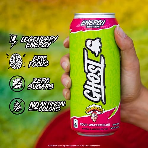 Ghost Energy Drink - 12-Pack, Warheads Sour Watermelon thumb #3