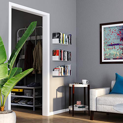 Wallniture 3XHN426 Bali White Floating Shelves thumb #1