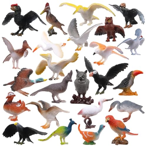 Image of Small Kids Sea & Wild Animal Toys Sets for Fun, Educational, Spark Imagination and Learning (Multi Choice Sets) (Birds) 24pcs