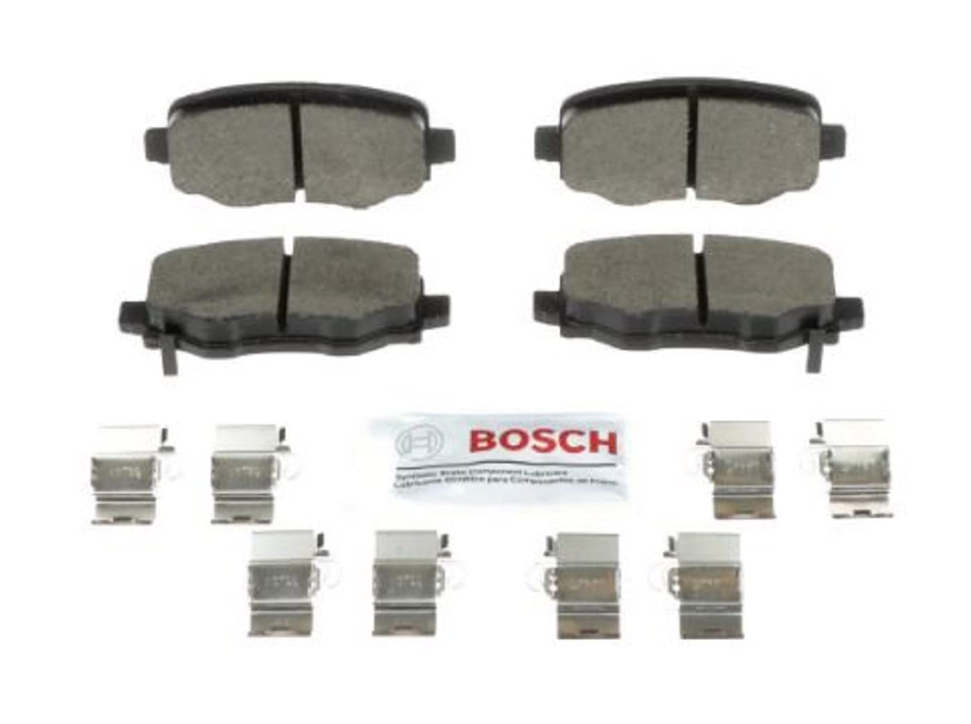 Bosch Automotive BP1078 QuietCast Premium Semi-Metallic Disc Brake Pad Set For: Subaru Forester, Legacy, Outback, B9 Tribeca, Tribeca, WRX, Front — view 44