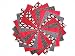 40 5" Red/Black/White Charm Pack