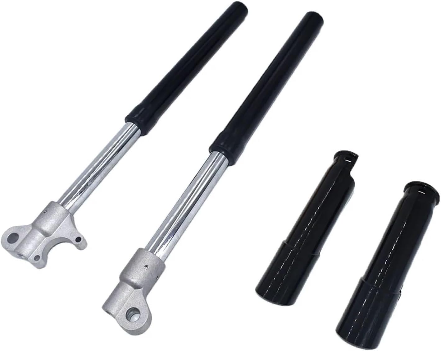 525MM Front Inverted Fork Shock Absorption with Cover 47cc 49cc 50cc Motocross Fit for Mini Pit Bike Small(Black)