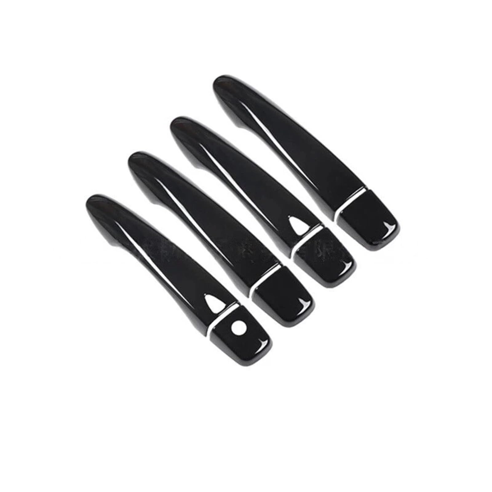 RAGPUKMUAN Car Door Outer Grab Handle for Nissan for Qashqai 16-22 Car Door Handle Glossy Black Protective Cover Decoration