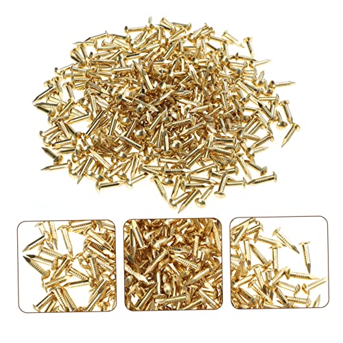 ERINGOGO 285 piezas Clavos de Cobre Redondos para Muebles y Carpintería Material de Cobre Puro para Uso en el Hogar Resistente y Fácil de Manejar para Manualidades y Decoraciones miniatura 7