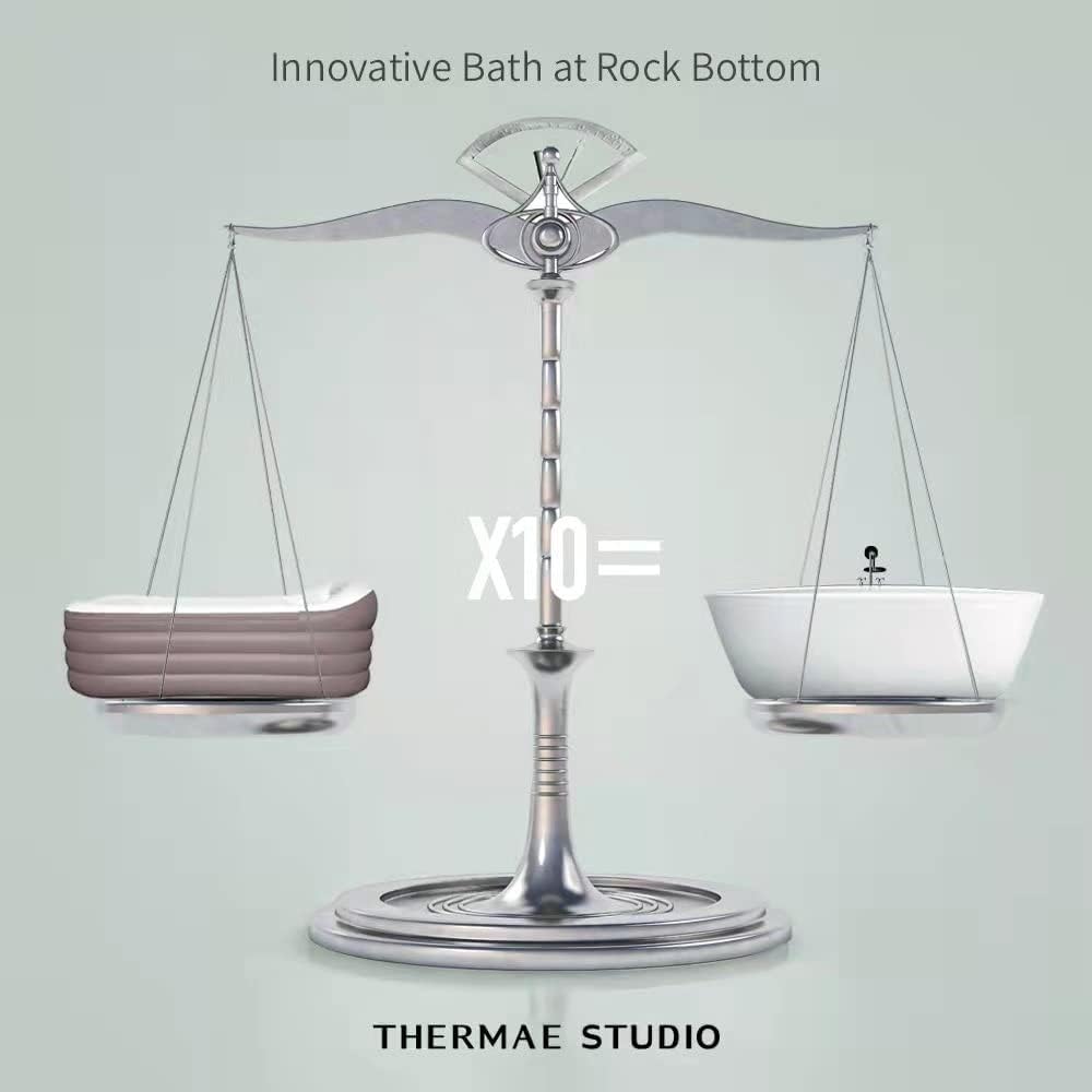 Uр Tо 40% оƒƒ ThermaeStudio Mobile bathtub,Inflatable bathtub -SPA bathtub - Foldable,Portable,Freestanding | with Electric Air Pump | Designed in Rome (Lightcoffe) Nеw Dеаl ThermaeStudio Mobile bathtub,Inflatable bathtub -SPA bathtub - Foldable,Portable,Freestanding | with Electric Air Pump | Designed in Rome (Lightcoffe)