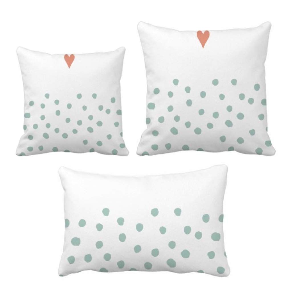 Coussin plantes abstrait ensemble moelleux pour soulager le dos sur sofa