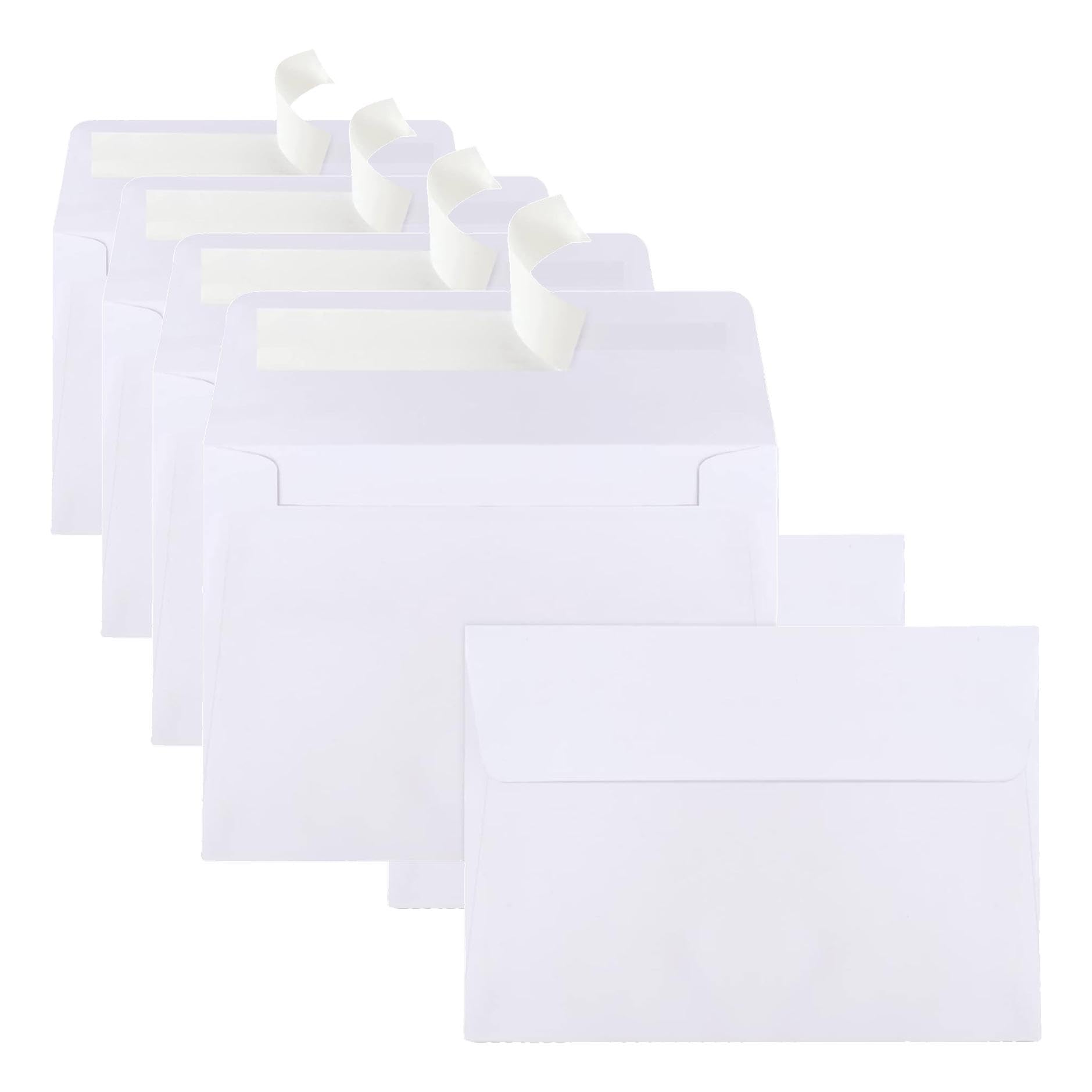 360 Packs A1 Envelopes, 3.625x5.125" Envelopes White, Small Envelope RSVP Envelope, Self Seal for Weddings, Photos, Postcards, Greeting Cards, Mailing