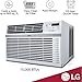 LG 15,000 BTU Window Air Conditioner, Cools 800 Sq.Ft. (20' x 40' Room Size), Quiet Operation, Electronic Control with Remote, 3 Cooling & Fan Speeds, Auto Restart, 115V