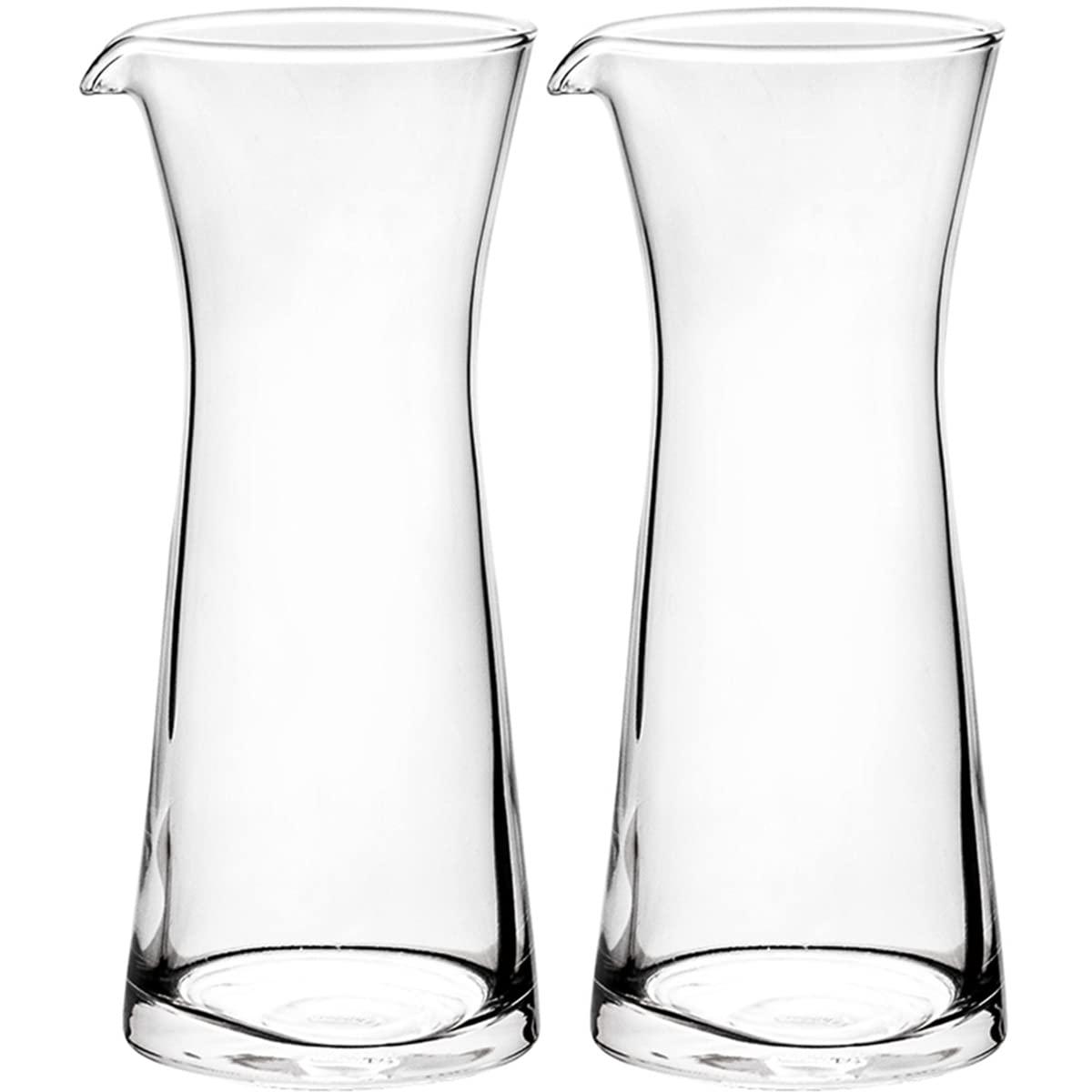 Pichet en verre transparent haut de gamme Sizikato | Pots élégants café et lait 237 ml