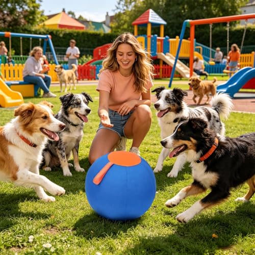 Pelota de pastoreo para perros interactiva resistente a desgarros para deportes 3