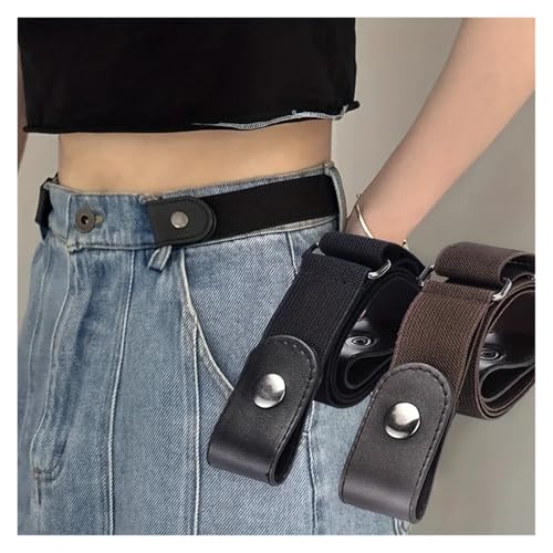 Simple Women'S Belt Elastic Lazy Men'S Belt Woven Invisible And Seamless Unisex Jeans Belt Length Adjustable3
