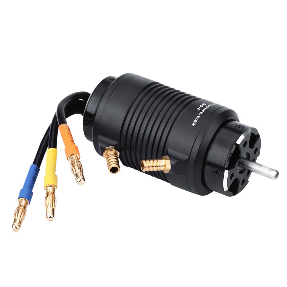Silnik Bezszczotkowy, 4-biegunowy, 12-gniazdowy, Wysoki Moment Obrotowy 3800 KV, 1800 W i 60 000 Obr./min Bezczujnikowy Silnik do łodzi RC, Chłodzony wodą z Aluminiowym Radiatorem CNC i