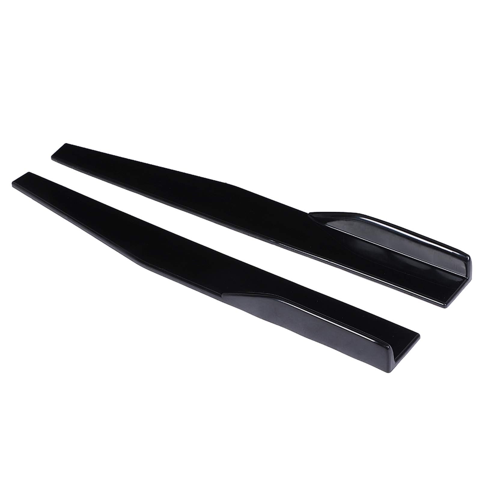 Minigonne Laterali, Yosoo 29.3in. Divisori Bilancieri per Minigonne Laterali Auto Protezione Antigraffio Universale Nero Lucido Modificato P per Minigonne Laterali Per Minigonne Laterali Divisori Bila