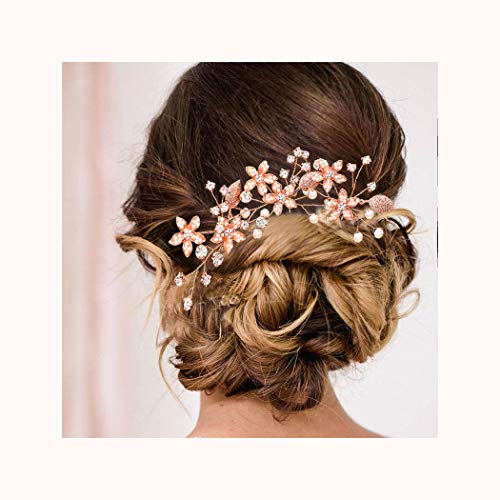 7 Fermagli Per Capelli A Fiore - Multicolore, Rosa, Per Donne E Ragazze, Festa E Matrimoni - Foto 4