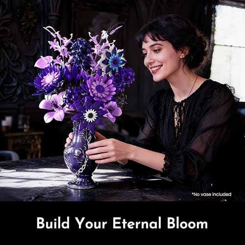 Dahlia Flower Bouquet Building Set DROPS TO (PURPLE ONLY) - image 2