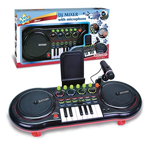 DJ-mixer met microfoon en keyboard 53,5 cm zwart - Image 4