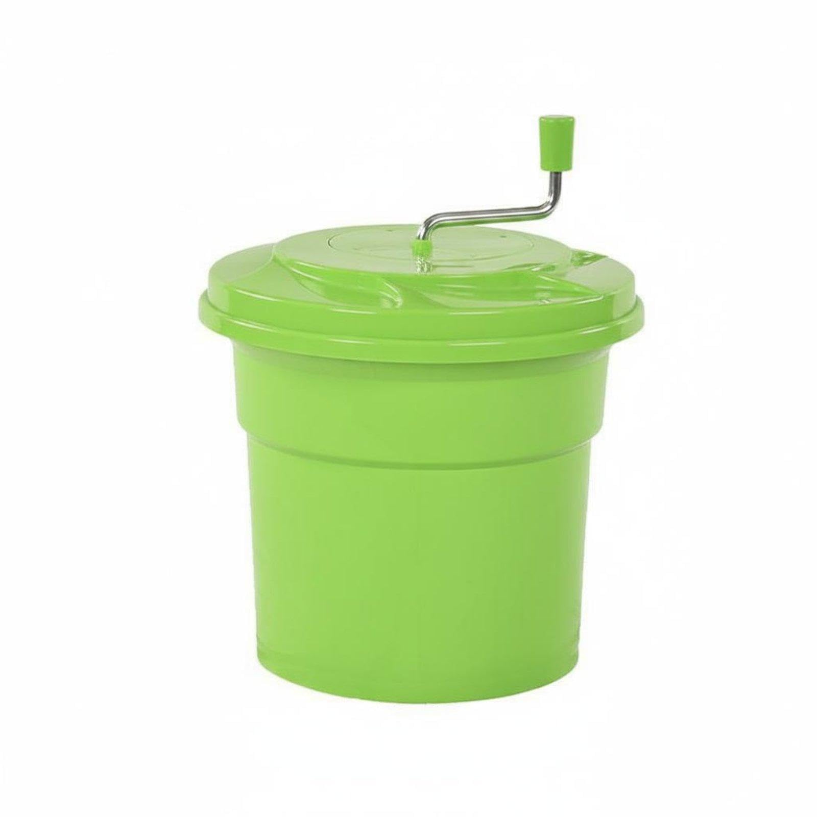 Manual Crank Salad Centrifuge Multi-Use Large Capacity | Manual Crank Salad Centrifuge Multi-Use Large Capacity Vegetable Water Extractor Easy to Clean for Restaurant Green 12L-image-34
