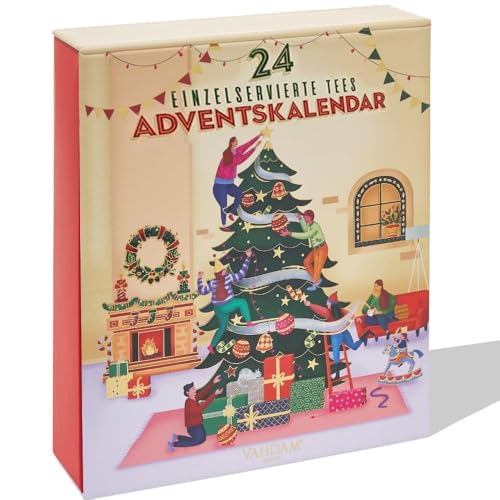 VAHDAM, Tee Adventskalender 2025 (24 Teebeutel) | Tee Weihnachten Geschenkset | Adventskalender 2025 | Advents kalender Geschenk Für Frauen & Männer