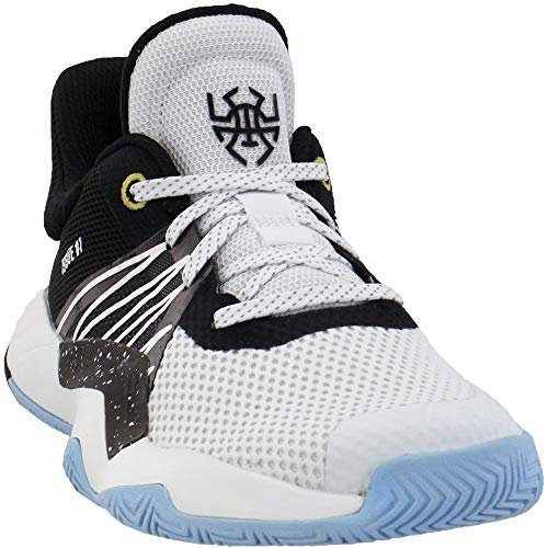 adidas D.O.N. Issue #1 Shoe - Kid's Basketball White/Core Black/Gold Metallic
