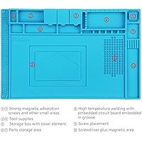 BUGUUYO Antistatik-Arbeitsmatte 20x20cm - Hitzebeständige Unterlage Für Elektronikreparaturen