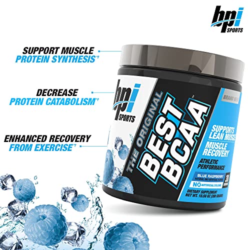 Bpi Sports Best Bcaa - Bcaa Powder Post Workout Sports Drink With Branched Chain Amino Acids For Hydration & Recovery, For Men & Women - Blue Raspberry - 30 Servings #TOP2