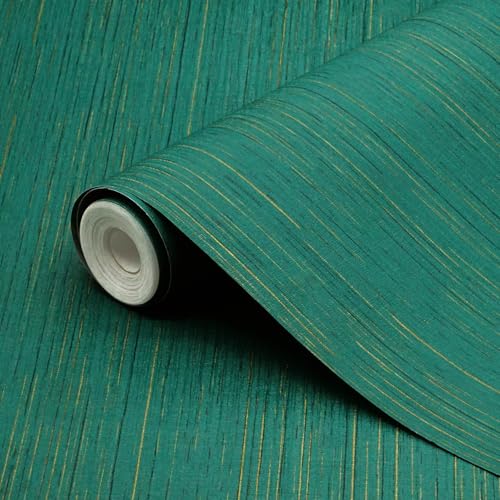 Papier peint autocollant toile de gazon verte aspect tissu