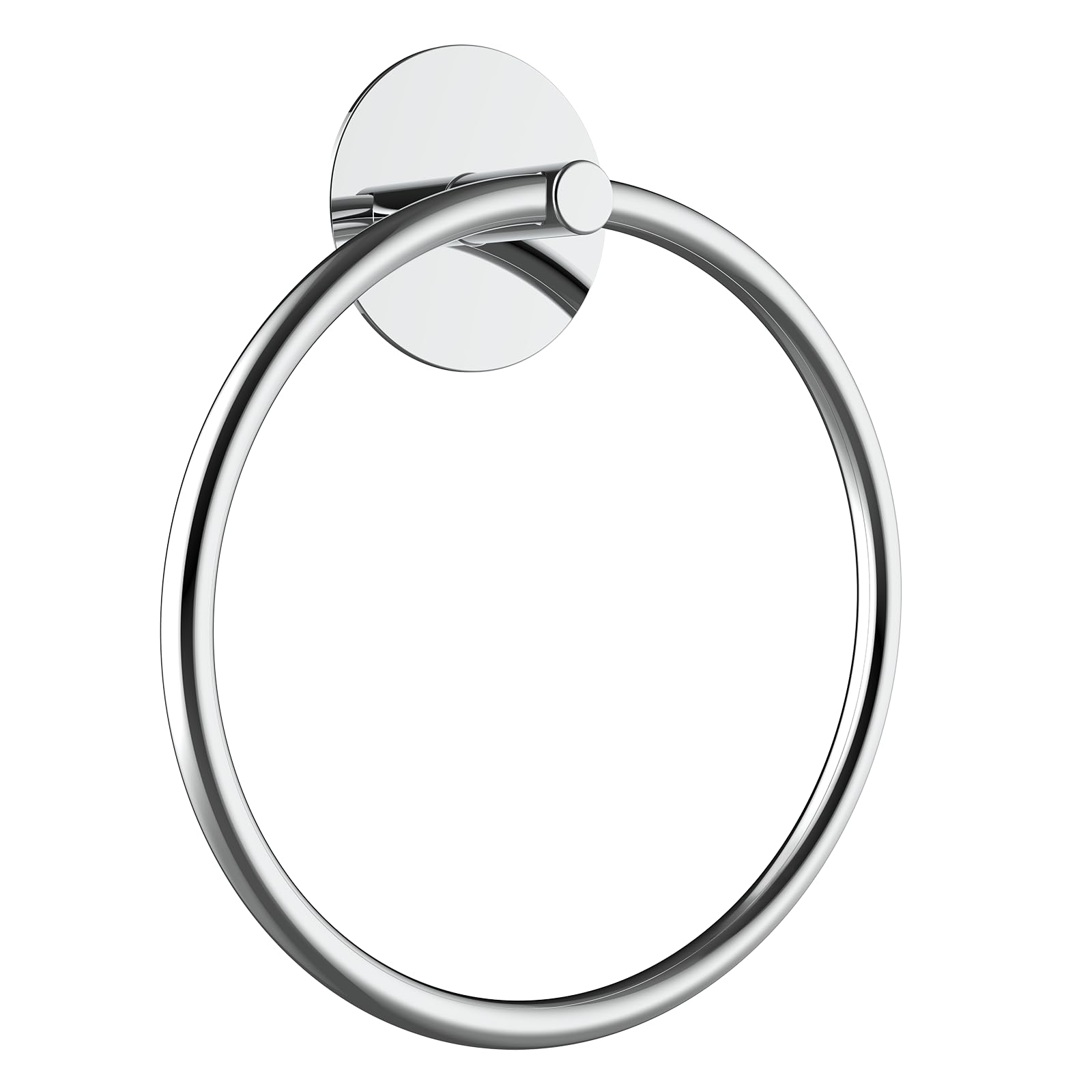 SetSail Adhesive Towel Holder for Bathroom Wall 304 Stainless Steel Hand Towel Ring Towel Hanger for Bathroom, Mirror Silver