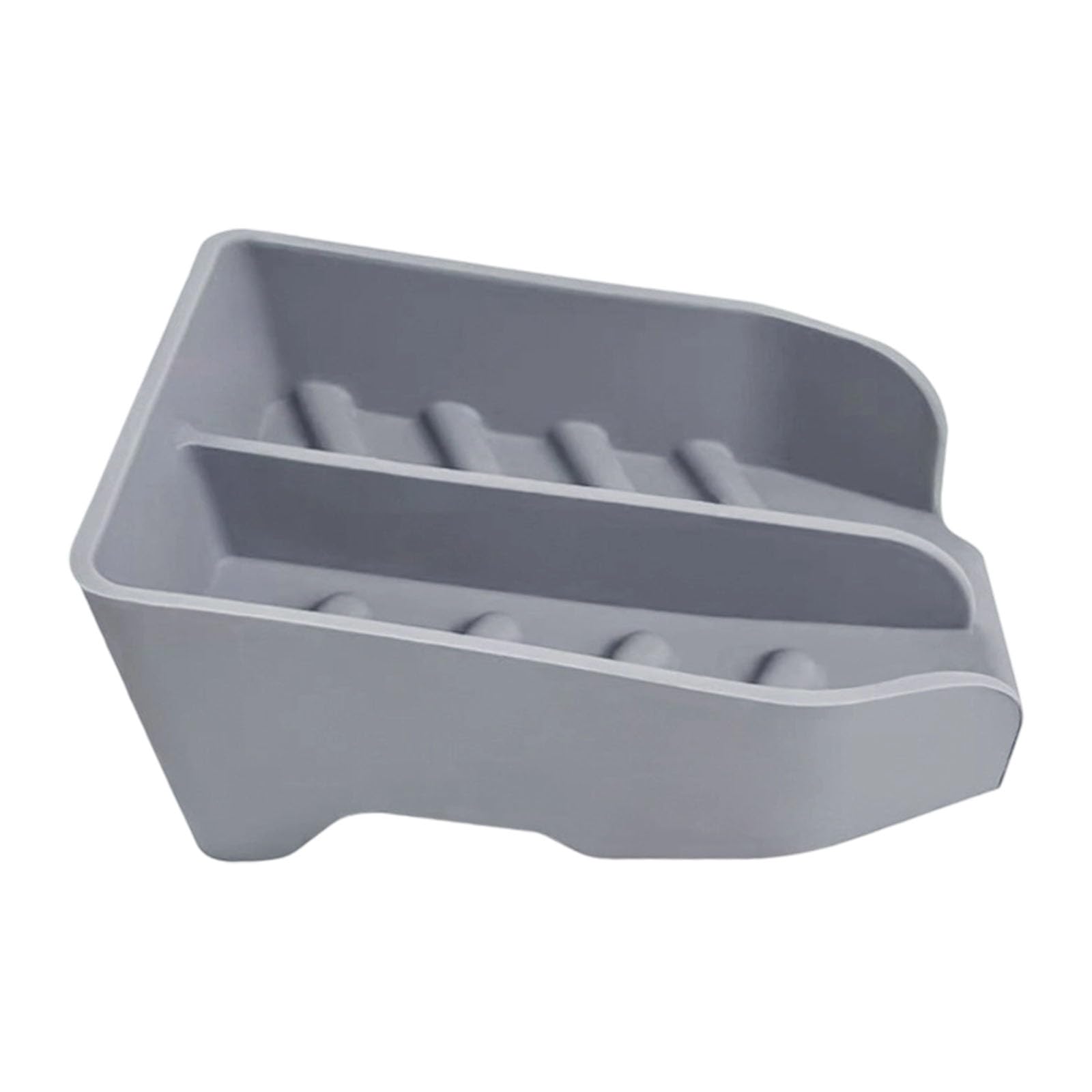 Buxuaaaa Grey Silicone Sponge Holder Replacement Raised Silicone Soap With Drain Spout Cleaning Tool Storage Rack Enduring Cleaning Tool Storage Rack