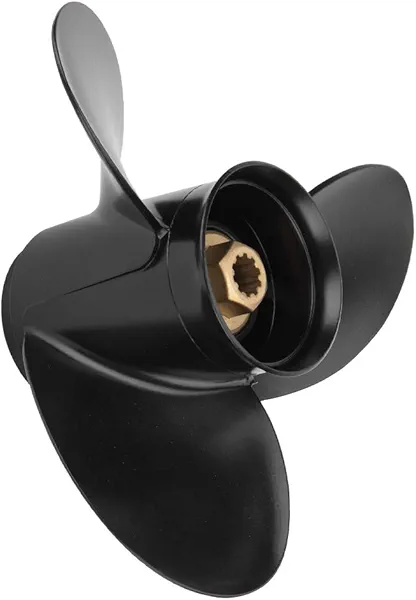 MiBarco 10 3/8 x 13 (10 Spline Tooth) OEM Parts No.48-19640A40 Upgrade Aluminum Boat Outboard Moto Propeller fit Mercury Engines 9.9/15/18/20/25HP, RH