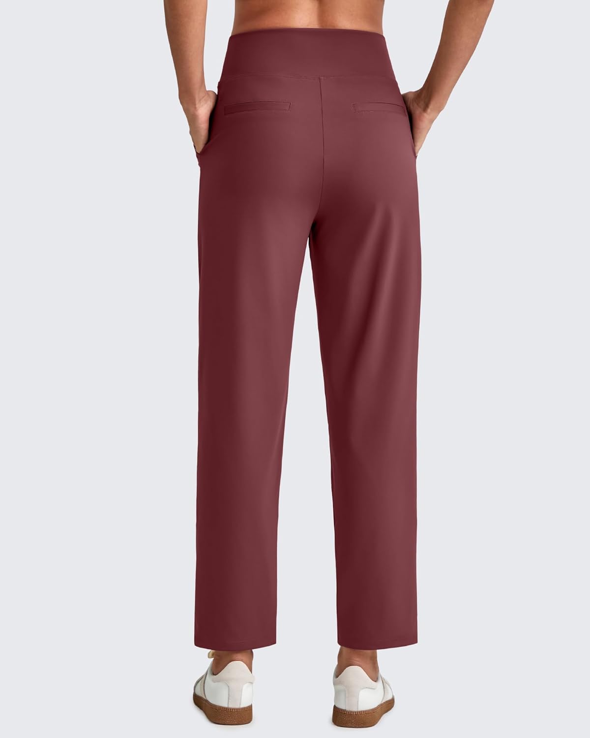 G4Free ShiftReady Womens Ankle Dress Yoga Pants with Pockets Stretchy Business Casual Slacks Work Trousers Travel Pant - Image 2