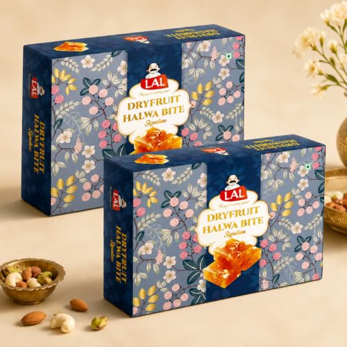 Image of Lal Sweets Halwa 400g (Pack of 2) | Dry Fruit Halwa | Traditional Indian Sweet Gift Pack