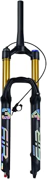 Mountain Bike Suspension Fork 27.5/29 Inch 160mm Travel 34mm Inner Tube MTB Air Front Forks for XC Offroad, Downhill Cycling