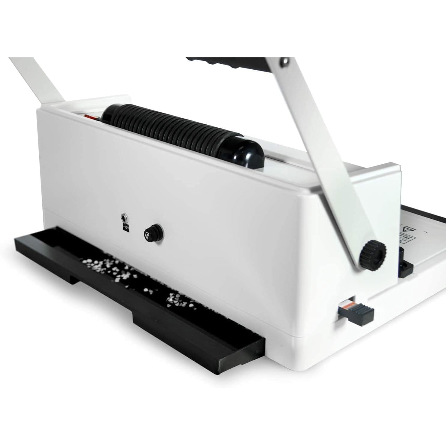 Spiralspule Stanzmaschine für B5, A4, A5, elektrische Spuleneinlegemaschine, 4:1 Pitch, 46 Löcher, 20 Blatt Kapazität, 2.5/4.5/6.5mm einstellbare Seitenränder, Bürogebrauch