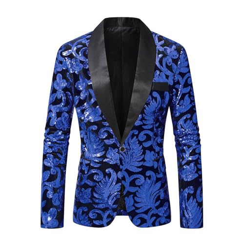 Work Formal Elegant Concert Blazers for Mens Fall Winter Sequin Sparkly Glitter Blazers Outfits Man 2025 Fashion4