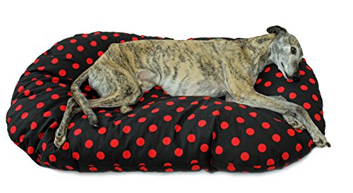 Cosipet Doublure de Panier à Pois Noir/Rouge 46 cm